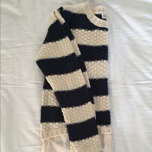 Navy and White Nautical Striped sweater